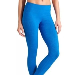 Athleta | Blue Chaturanga Quest Tights| Sz LP
